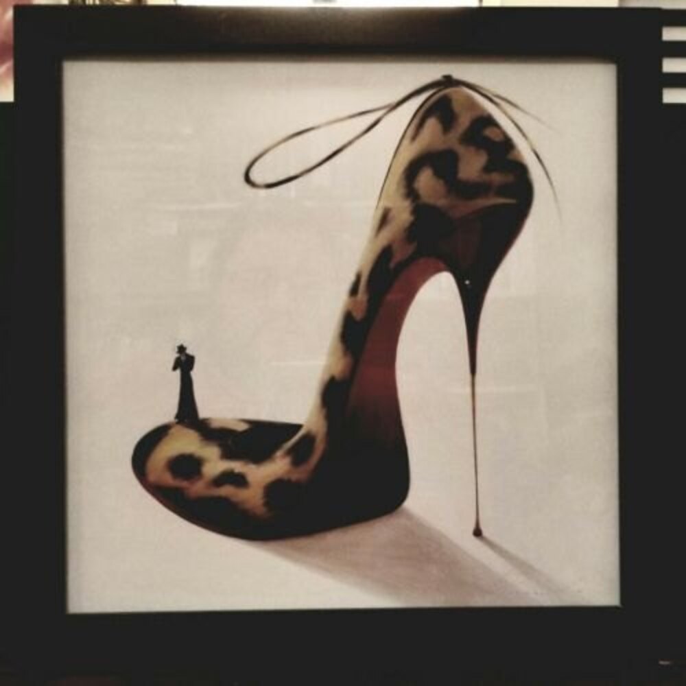 2005 Wild Passion Inna Panasenko High Heel Shoe Framed Art Print 12"x12"